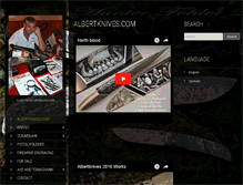 Tablet Screenshot of albertknives.com